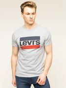 Koszulki męskie - Levi's T-Shirt Sportswear Logo Graphic 39636-0002 Szary Regular Fit - miniaturka - grafika 1
