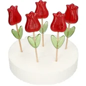 Gumy do żucia, lizaki, dropsy - LIZAK KWIATEK TULIPAN NA DZIEŃ KOBIET (25g) 40SZT - miniaturka - grafika 1