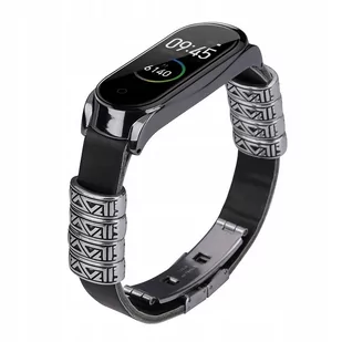Opaska zamienna do xiaomi mi band 6 pasek skórzany - Akcesoria do smartwatchy - miniaturka - grafika 1