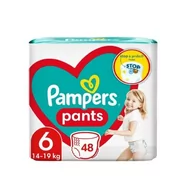 Pieluchy - Pampers pieluchomajtki Pants rozmiar 6 48 szt. 15kg+ - miniaturka - grafika 1