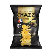 Chipsy - CHIPSY ziemniaczane o smaku MAŁŻY w BIAŁYM WINIE 90g - miniaturka - grafika 1