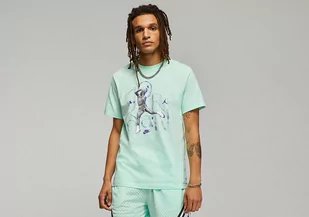 Nike Air Jordan Sport Dna Graphic Crew Tee Mint Foam - Koszulki męskie - miniaturka - grafika 1