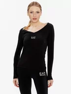 Bluzki damskie - EA7 Emporio Armani Bluzka 8NTT52 TJFKZ 0200 Czarny Regular Fit - miniaturka - grafika 1