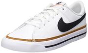 Buty dla chłopców - Nike Court Legacy sneakersy chłopięce, White Black Desert Ochre Gum Light Brown, 36 EU - miniaturka - grafika 1