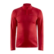 Bluzy męskie - Męska Bluza CRAFT CORE GAIN MIDLAYER M 1909496-430000 – Czerwony - miniaturka - grafika 1