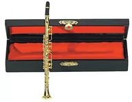 Instrumenty dęte - Gewa Miniaturinstrument Klarinette im Etui, ca. 15 cm - miniaturka - grafika 1