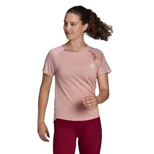 Koszulka damska adidas  Adizero Tee Wonder Mauve S - Koszulki sportowe damskie - miniaturka - grafika 1