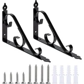 Zawiasy, okucia i inne akcesoria - Metalowy uchwyt ścienny do półki magazynowej, uchwyt trójkątny, wielofunkcyjny uchwyt 90 stopni ze śrubami, odpowiedni do ogrodnictwa. - miniaturka - grafika 1