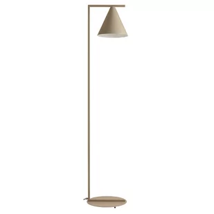 Lampa stojąca do biura Form 1108A17 Aldex stożkowy klosz metalowy beżowa - Lampy stojące - miniaturka - grafika 1