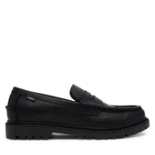 Mokasyny męskie - Mokasyny Polo Ralph Lauren Jett Lug-Sole 803961420001 Czarny - miniaturka - grafika 1