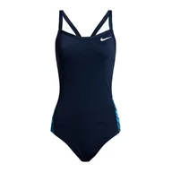 Stroje kąpielowe - Strój pływacki jednoczęściowy damski Nike Multiple Print Racerback Splice One - miniaturka - grafika 1