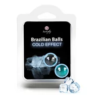 Masaż erotyczny - Secret Play Brazilian Balls Cold Effect 2 pack - miniaturka - grafika 1