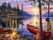 Malowanie po numerach - Obraz Malowanie Po Numerach Na Krośnie Rama 40X50 - miniaturka - grafika 1