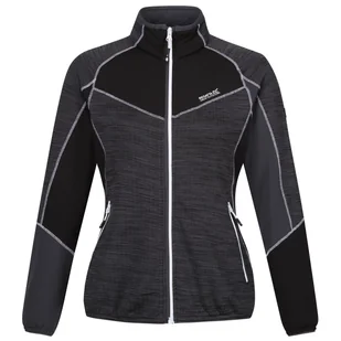 Bluza damska Regatta Wmn Hepley F Zip II Rozmiar: XL / Kolor: szary/czarny - Bluzy sportowe damskie - miniaturka - grafika 1