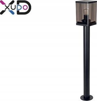 LVT XD-QA130B lampa stojąca ogrodowa IP44 1x60W E27 czarna/dymiona