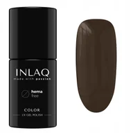 Lakiery hybrydowe - INLAQ Lakier Hybrydowy Coco Brown 6ml HEMA Free - miniaturka - grafika 1