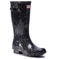Buty dla dziewczynek - Kalosze Hunter Org Kids Giant Glitter Boots JFT6075RGT Czarny - miniaturka - grafika 1