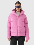 Kurtki damskie - 4F Kurtka narciarska membrana NeoDry 5000 damska - różowa XXL - miniaturka - grafika 1