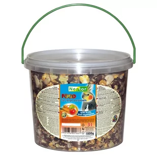 Nestor POKARM 3L PAPUGA ŚREDNIA OWOCOWO-WARZYWNY 1,8kg EV7MWW3CRNM - Karma dla ptaków - miniaturka - grafika 1
