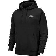 Bluzy sportowe męskie - Bluza męska Nike NSW Club Hoodie czarna BV2654 010 - miniaturka - grafika 1