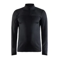 Bluzy męskie - Męska Bluza CRAFT CORE GAIN MIDLAYER M BLACK 1909496-999000 – Czarny - miniaturka - grafika 1