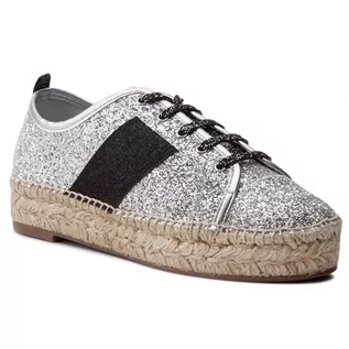 Espadryle damskie - Espadryle KENDALL + KYLIE - Jury Silver Light - grafika 1