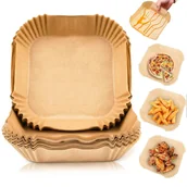 Akcesoria i części AGD - Wkład papierowy do frytkownicy beztłuszczowej 4L 16x16cm 50szt - miniaturka - grafika 1