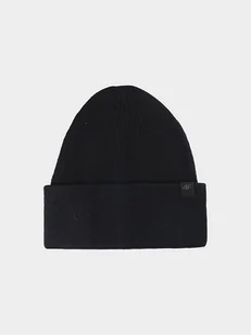 4F Czapka beanie w kolorze czarnym - Czapki damskie - miniaturka - grafika 1