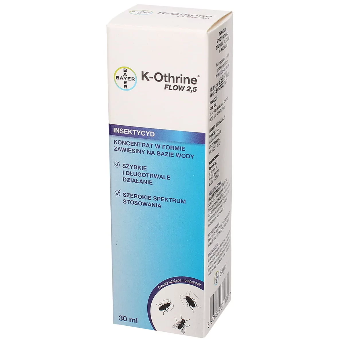 Bayer K-Othrine 2,5 Flow 30ml. Oprysk na pluskwy, komary, muchy, mrówki.