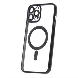 Nakładka Color Chrome Mag do iPhone 12 Pro Max 6,7" czarna - Etui i futerały do telefonów - miniaturka - grafika 1
