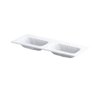 Umywalki - Umywalka meblowa Oristo Are 121x46 cm prostokątna biały połysk UME-AR-120-92-D-BO - miniaturka - grafika 1