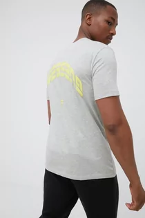 Koszulki męskie - GUESS t-shirt męski kolor szary wzorzysty - grafika 1