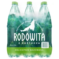 Woda - Rodowita z Roztocza Naturalna woda mineralna delikatnie gazowana 6 x 1,5 l - miniaturka - grafika 1
