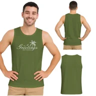 Koszulki męskie - Męska koszulka podkoszulka z BAWEŁNY TURECKIEJ na ramiączkach Captain Mike M - miniaturka - grafika 1