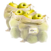 Zdrowa żywność - Woreczki wielorazowe rozmiar 25x30 zestaw 3 szt Sakwabag - miniaturka - grafika 1