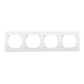 Klawisze i ramki - KANLUX Ramka poczwórna pozioma LOGI 02-1490-002 bi 25120 - miniaturka - grafika 1