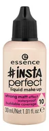 Podkłady do twarzy - Essence #INSTA PERFECT Liquid Make Up - Wodoodporny, matujący podkład w płynie - 10 - #COOL PORCELAIN ESSPMWPPL-WPL - miniaturka - grafika 1