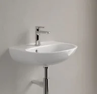 Umywalki - Villeroy & Boch O.novo Umywalka wisząca 50x38 cm z otworem na baterię z przelewem biały Weiss Alpin 43405001 - odbiór osobisty: Kraków, Warszawa - miniaturka - grafika 1