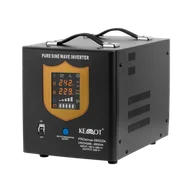 Zasilacze awaryjne UPS - Zasilacz awaryjny KEMOT PROsinus-2600/24 przetwornica z czystym przebiegiem sinusoidalnym i funkcją ładowania 24V 230V 2600VA/1800W - kolor czarny - miniaturka - grafika 1