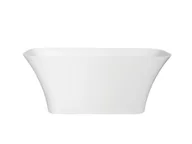 Wanny - Besco Assos Matt Wanna wolnostojąca 160x70 cm biały połysk/biały mat + korek klik-klak chrom WMMB-160A - odbiór osobisty: Kraków, Warszawa - miniaturka - grafika 1