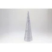 Ozdoby bożonarodzeniowe - Ozdoba bożonarodzeniowa Choinka LED 37 cm srebrny - miniaturka - grafika 1