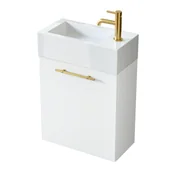 Szafki łazienkowe - Szafka łazienkowa z umywalką Uptrend Nava 50 cm biały mat 004-SU50-02+TR4127 - miniaturka - grafika 1