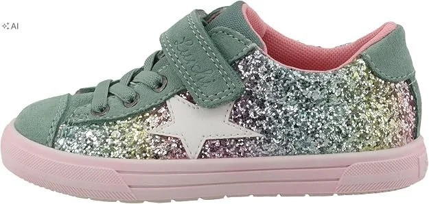 LURCHI SPORTOWE BUTY DZIECIĘCE ZIELONE BROKATOWE Z BIAŁĄ GWIAZDKĄ 26 16MA
