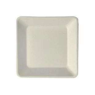 Talerze z trzciny cukrowej, prostokątne, 1,7 cm x 15,5 cm x 15,5 cm, biały 50 szt Papstar Polska - Woda - miniaturka - grafika 1