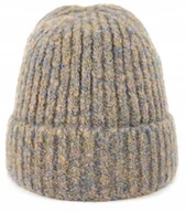 Czapki damskie - Szaleo GRUBA czapka Melange beanie cz22261-1 - miniaturka - grafika 1