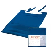 Sprzęt i akcesoria stomatologiczne - Śliniak dentystyczny z kieszonką 39cm x 48cm granatowy podfoliowany 54g DentixPro 50szt - miniaturka - grafika 1