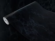Meble modułowe i akcesoria - Okleina Meblowa Samoprzylepna Marmur Czarny Na Regał Meble Szafę 67x200 - miniaturka - grafika 1