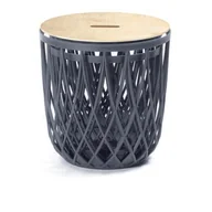 Stoły ogrodowe - Zestaw koszy UNIQUBO SET3 antracytowy 3 sztuki - miniaturka - grafika 1