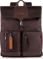 Plecaki - Piquadro CA4533BR/TM Plecak brązowy Skóra, nylon, poliester - miniaturka - grafika 1