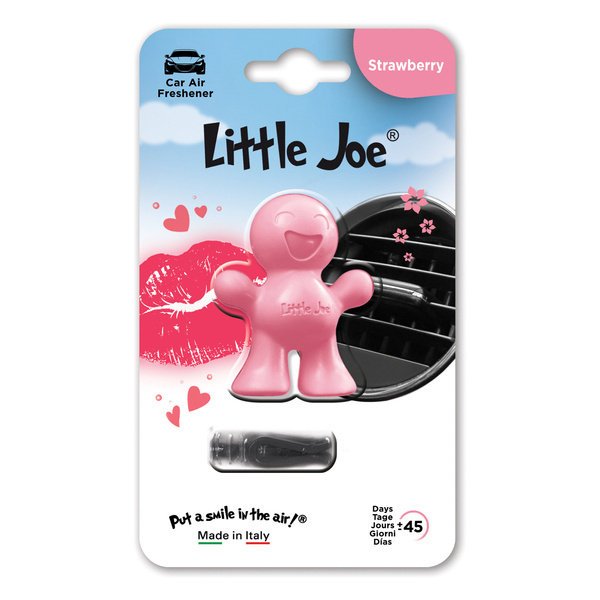 Odświeżacz samochodowy Little Joe 3D truskawki - różowy - O-3D1111